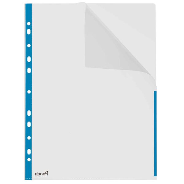 Index-Pocket - bunte Klarsichtfolien Klarsichthüllen A4 Blau