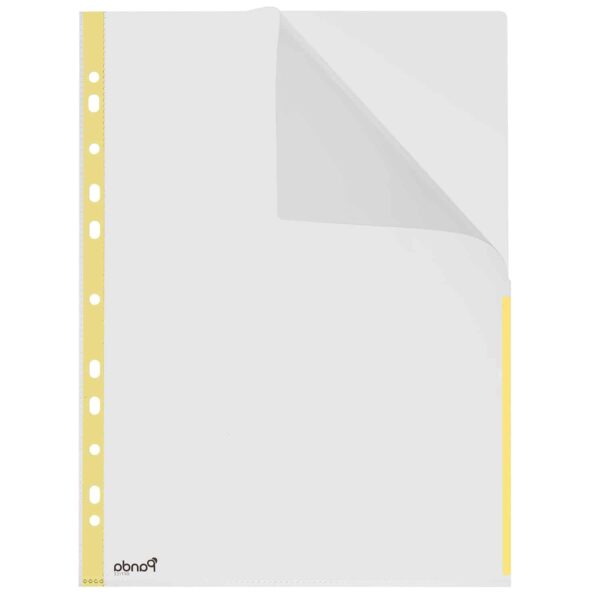 Index-Pocket - bunte Klarsichtfolien Klarsichthüllen A4 Gelb