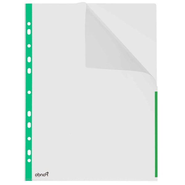 Index-Pocket - bunte Klarsichtfolien Klarsichthüllen A4 Grün