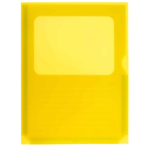 Project Pocket Aktenhülle mit Sichtfenster DIN A4 Gelb
