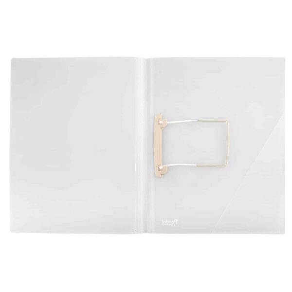 FL-0900 A4 Aktenmappe mit Schlauchheftung Tube Clip Weiß Transparent