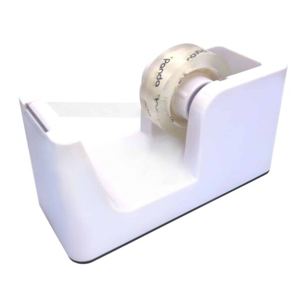 Tape Dispenser - Klebebandspender Tixo Spender Weiß - Einzigartig scharfe Cut Tech Klinge