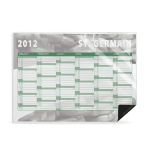 Quick Sticker Magnet - Magnet Aushangfolie A3 A4 A5 transparent Beispiel Anwendung Inhalt Kalender