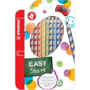 STABILO EASYcolors Buntstift 12er Pack inklusive Spitzer in bunten Farben